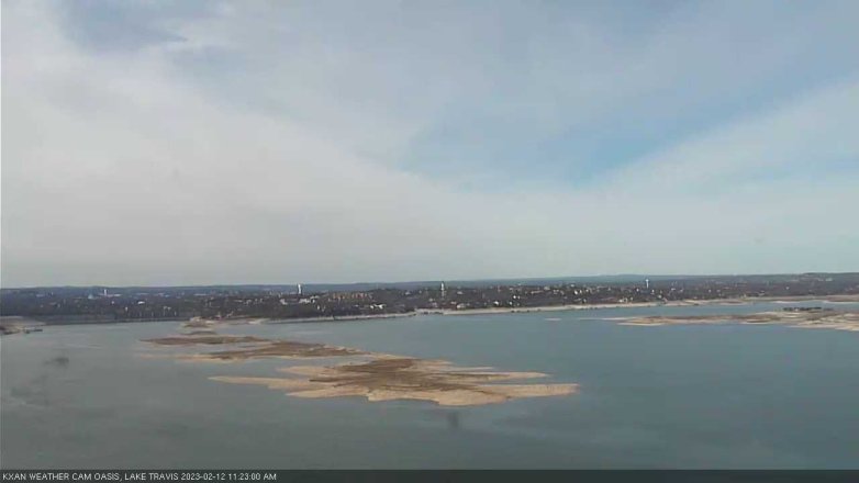 Lake Travis webcam, February 12, 2023 11:25 AM CT