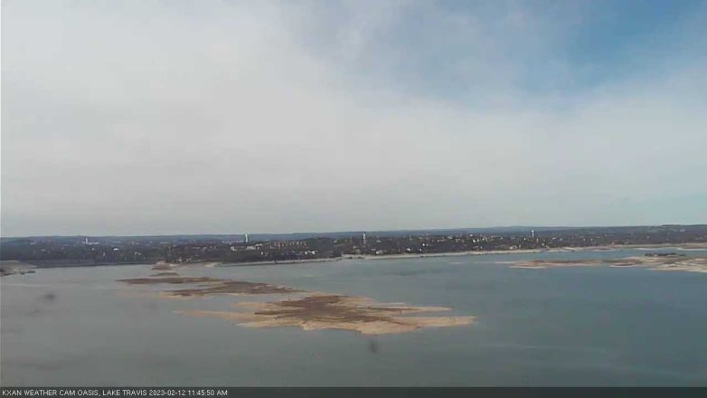 Lake Travis webcam, February 12, 2023 11:45 AM CT