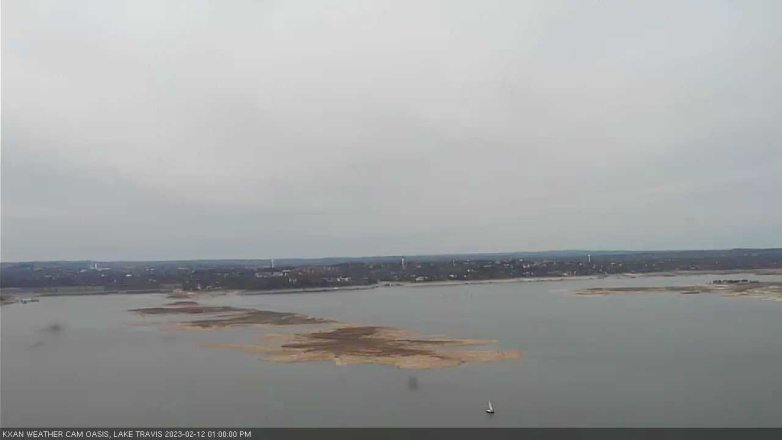 Lake Travis webcam, February 12, 2023 1:00 PM CT