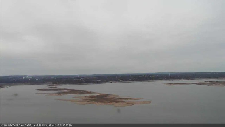 Lake Travis webcam, February 12, 2023 1:45 PM CT