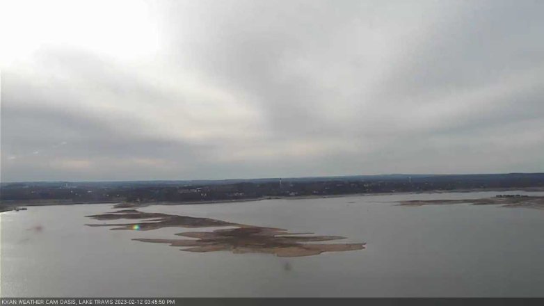 Lake Travis webcam, February 12, 2023 3:45 PM CT