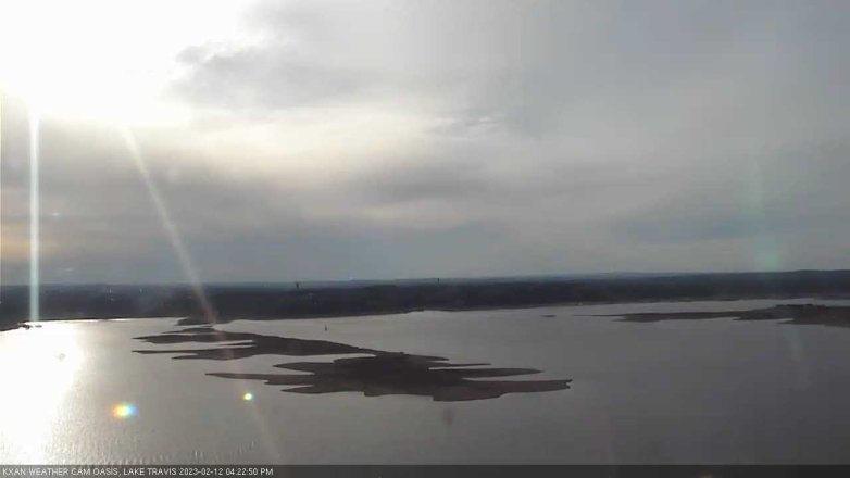 Lake Travis webcam, February 12, 2023 4:25 PM CT