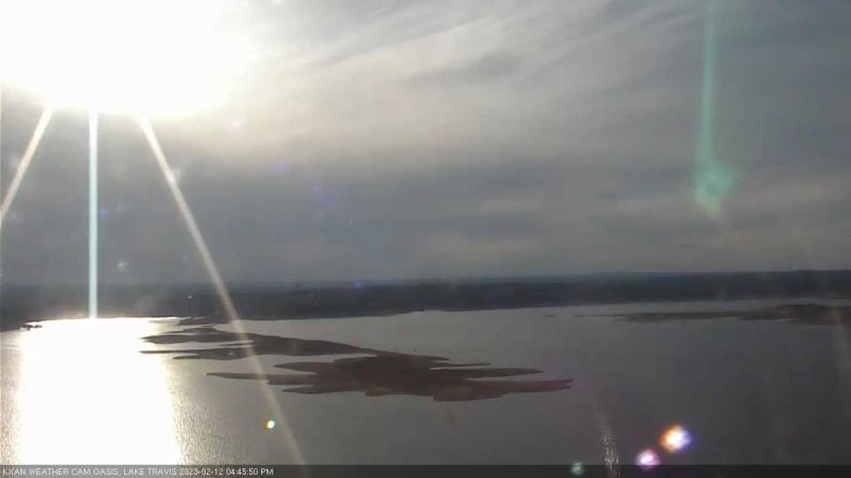Lake Travis webcam, February 12, 2023 4:45 PM CT