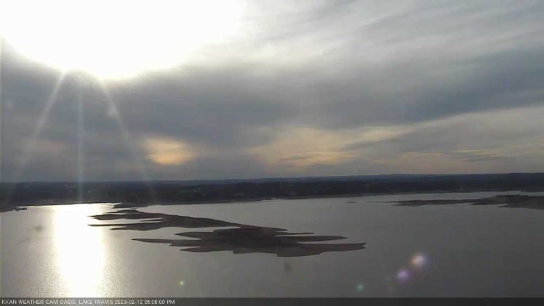 Lake Travis webcam, February 12, 2023 5:00 PM CT