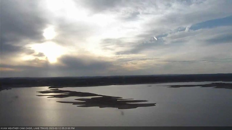 Lake Travis webcam, February 12, 2023 5:25 PM CT