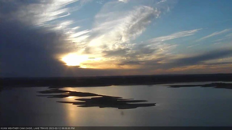 Lake Travis webcam, February 12, 2023 6:00 PM CT