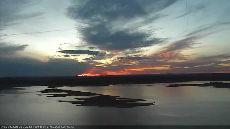 Lake Travis webcam, February 12, 2023 6:25 PM CT