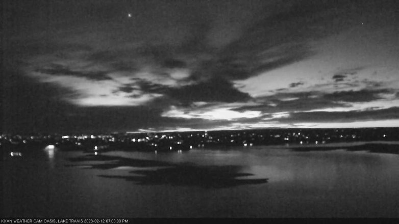 Lake Travis webcam, February 12, 2023 7:00 PM CT