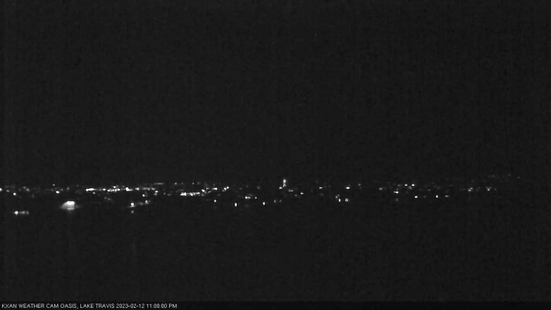 Lake Travis webcam, February 12, 2023 11:00 PM CT