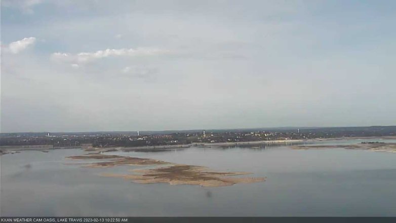 Lake Travis webcam, February 13, 2023 10:25 AM CT