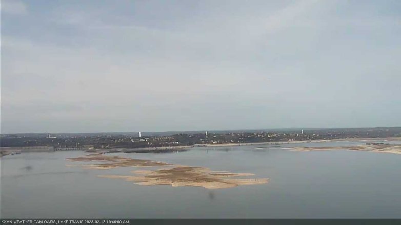 Lake Travis webcam, February 13, 2023 10:45 AM CT