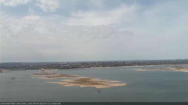 Lake Travis webcam, February 13, 2023 11:45 AM CT