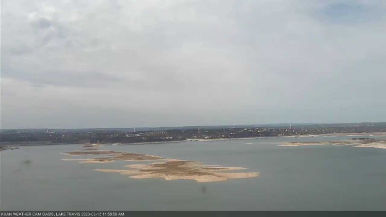 Lake Travis webcam, February 13, 2023 12:00 PM CT