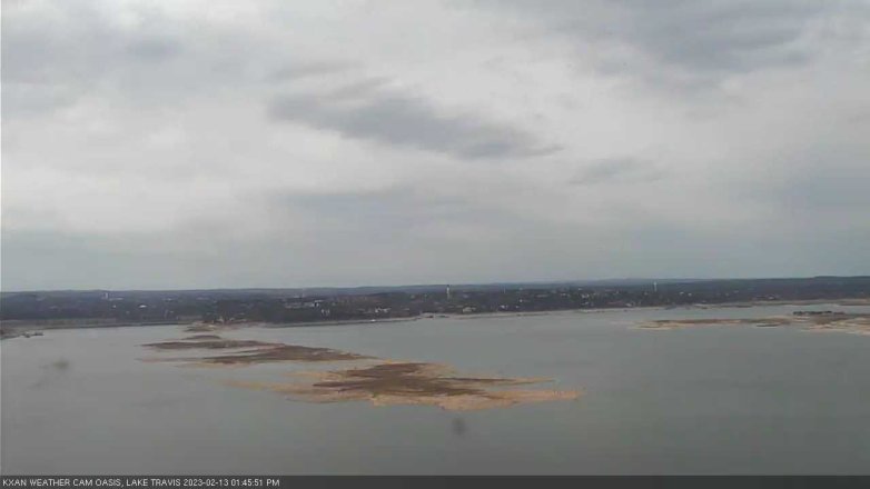 Lake Travis webcam, February 13, 2023 1:45 PM CT