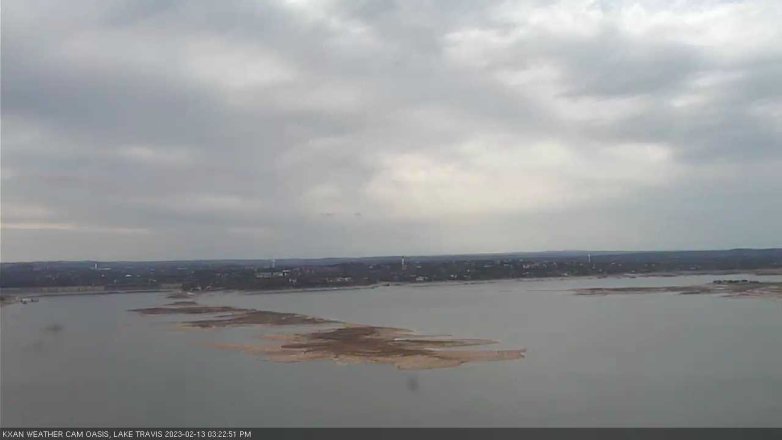 Lake Travis webcam, February 13, 2023 3:25 PM CT