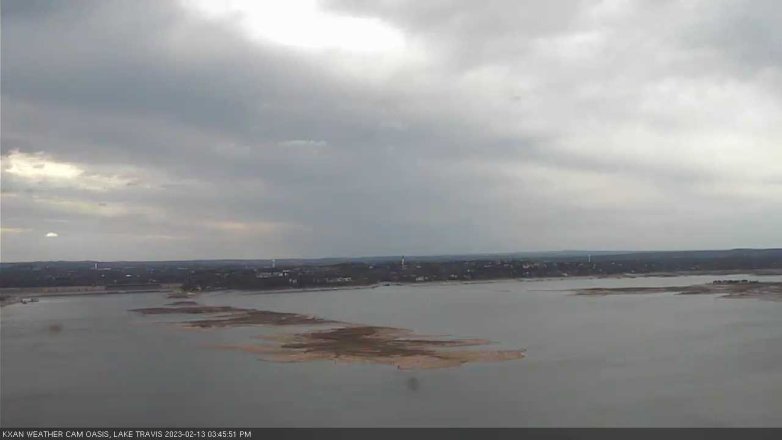 Lake Travis webcam, February 13, 2023 3:45 PM CT
