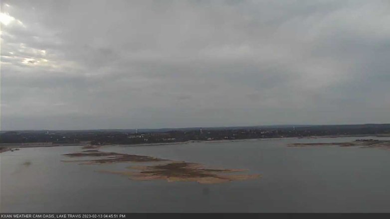 Lake Travis webcam, February 13, 2023 4:45 PM CT