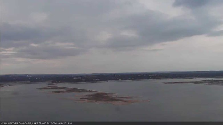 Lake Travis webcam, February 13, 2023 5:45 PM CT