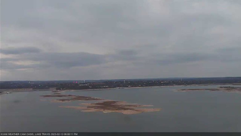Lake Travis webcam, February 13, 2023 6:00 PM CT