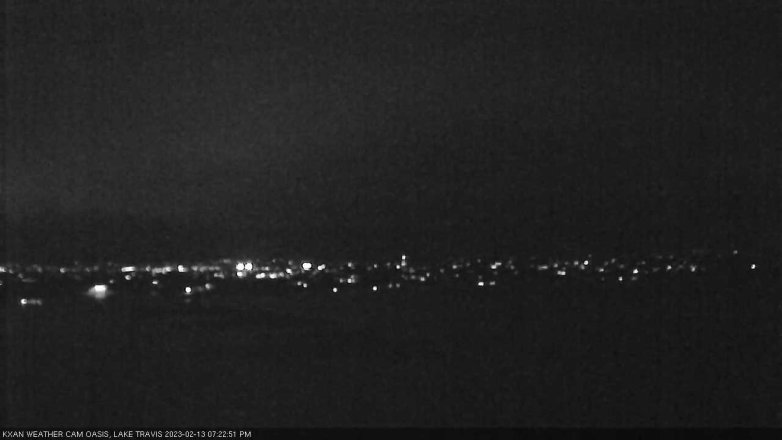 Lake Travis webcam, February 13, 2023 7:25 PM CT