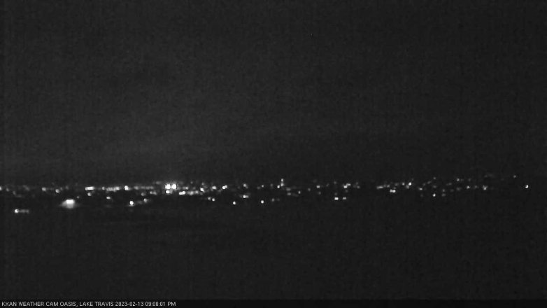 Lake Travis webcam, February 13, 2023 9:00 PM CT