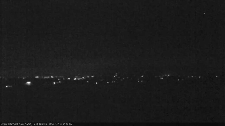 Lake Travis webcam, February 13, 2023 11:45 PM CT
