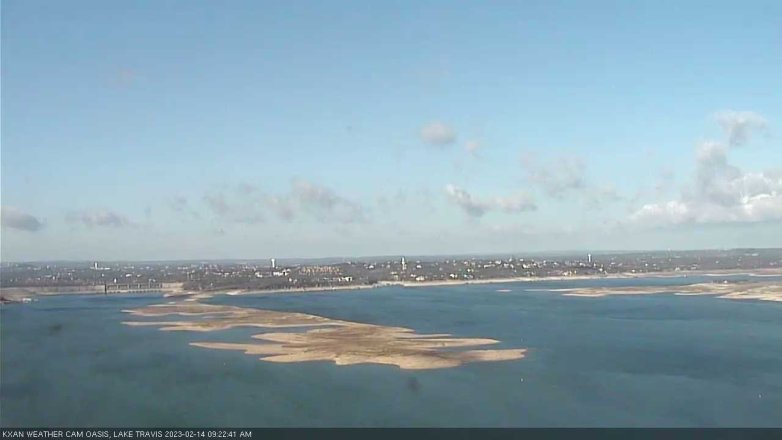 Lake Travis webcam, February 14, 2023 9:25 AM CT