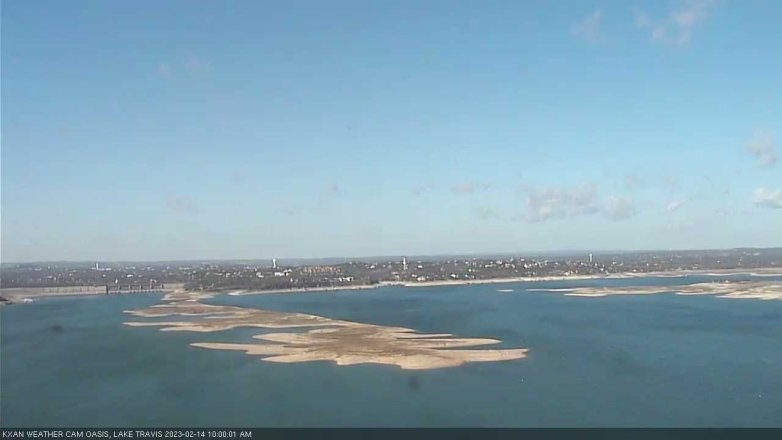 Lake Travis webcam, February 14, 2023 10:00 AM CT