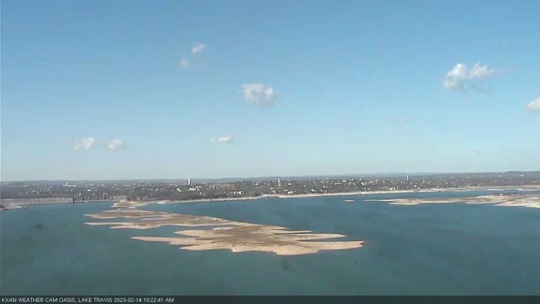 Lake Travis webcam, February 14, 2023 10:25 AM CT