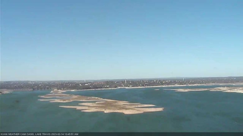 Lake Travis webcam, February 14, 2023 10:45 AM CT