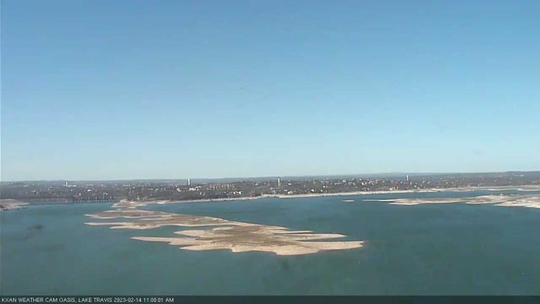Lake Travis webcam, February 14, 2023 11:00 AM CT