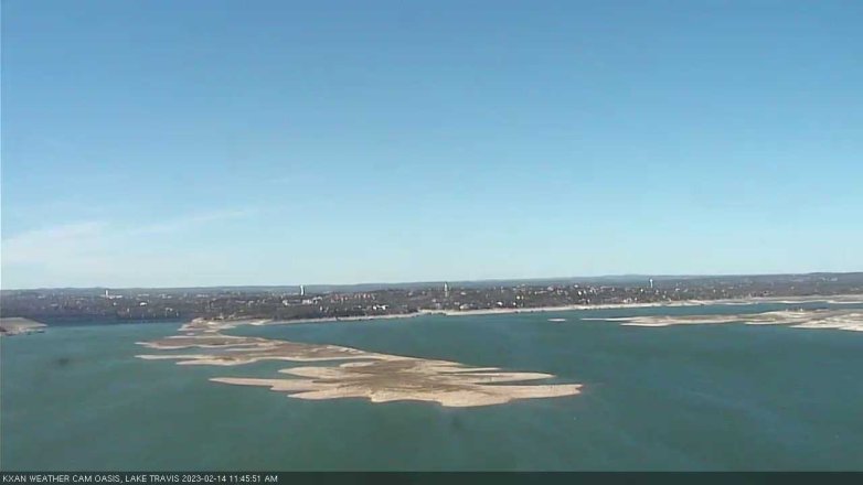 Lake Travis webcam, February 14, 2023 11:45 AM CT