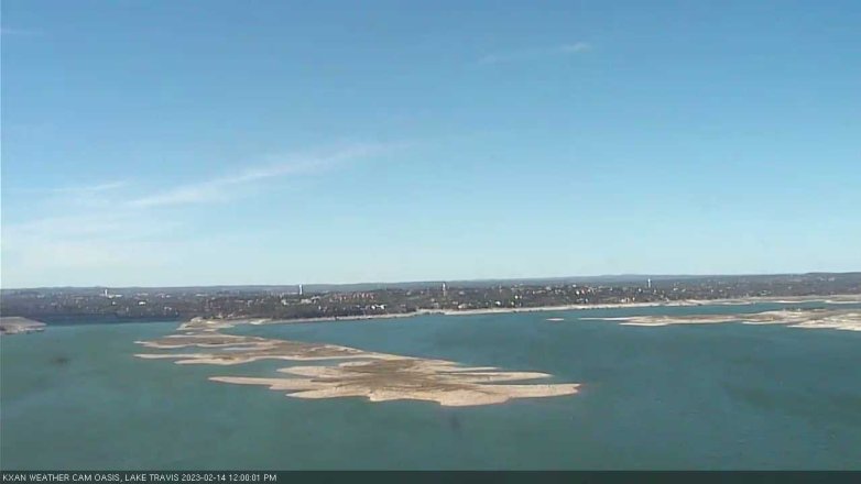 Lake Travis webcam, February 14, 2023 12:00 PM CT