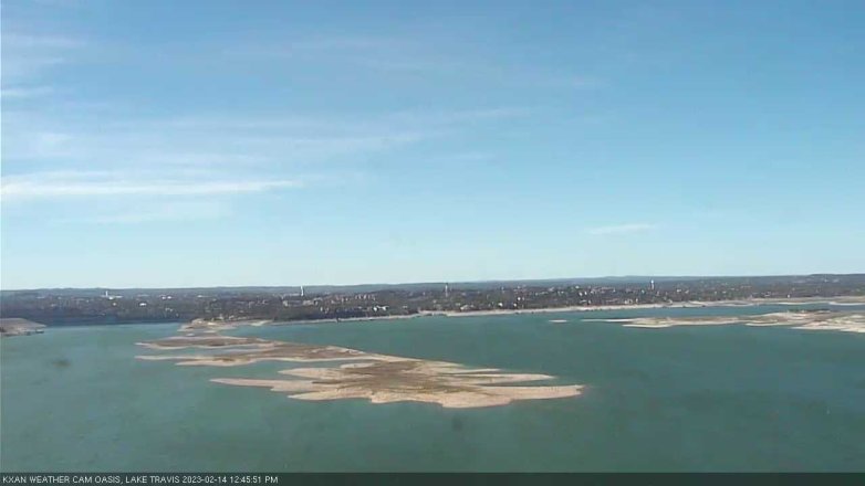 Lake Travis webcam, February 14, 2023 12:45 PM CT