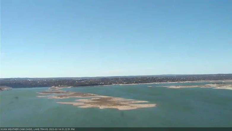 Lake Travis webcam, February 14, 2023 1:25 PM CT