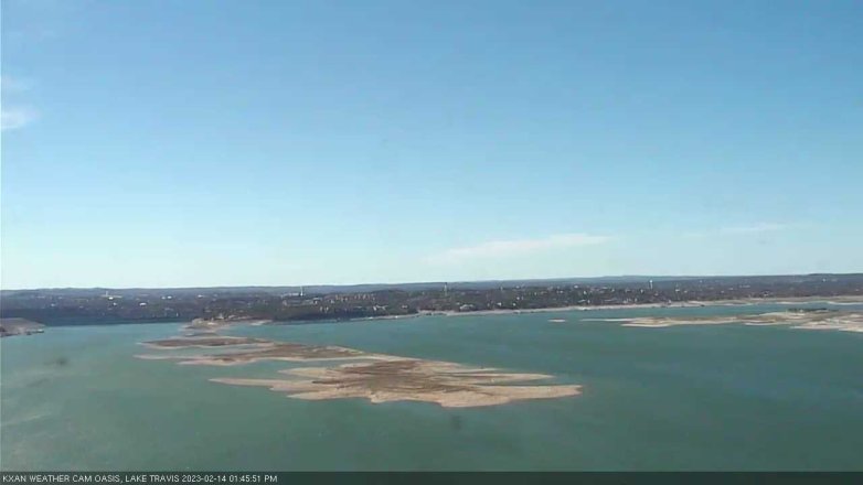 Lake Travis webcam, February 14, 2023 1:45 PM CT