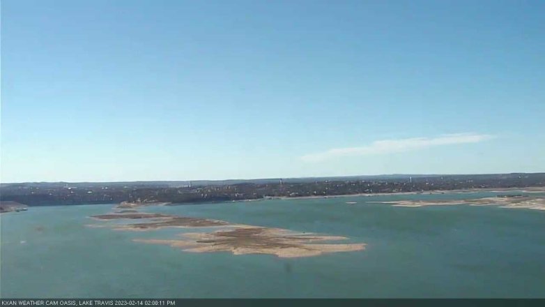 Lake Travis webcam, February 14, 2023 2:00 PM CT