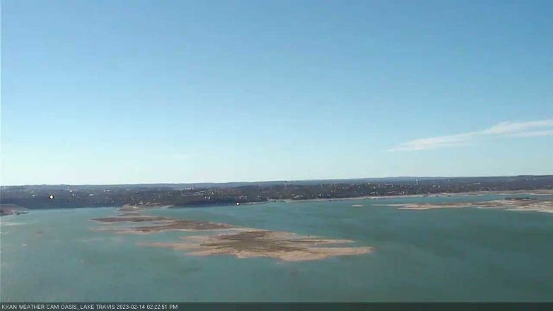 Lake Travis webcam, February 14, 2023 2:25 PM CT