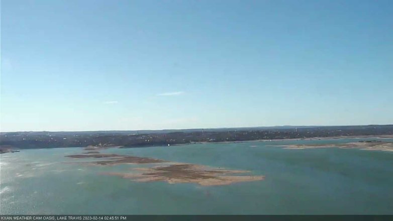Lake Travis webcam, February 14, 2023 2:45 PM CT