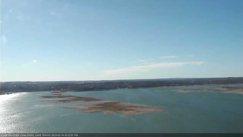 Lake Travis webcam, February 14, 2023 3:25 PM CT