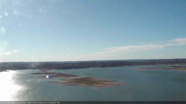 Lake Travis webcam, February 14, 2023 3:45 PM CT