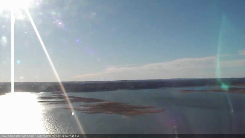 Lake Travis webcam, February 14, 2023 4:25 PM CT
