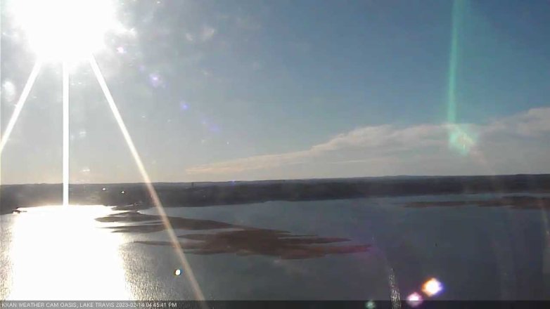 Lake Travis webcam, February 14, 2023 4:45 PM CT