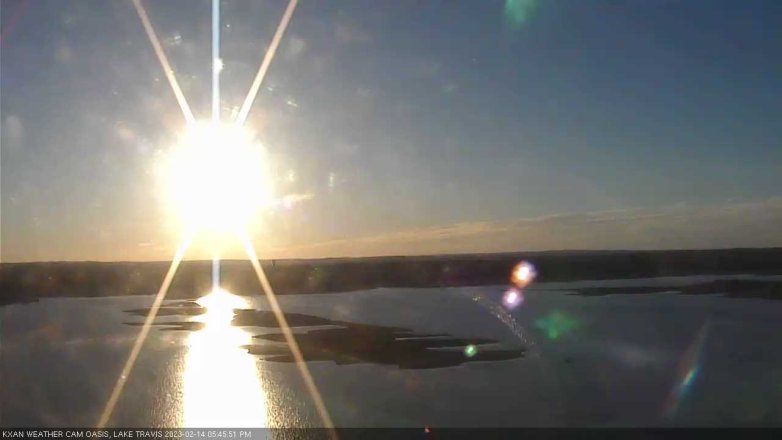 Lake Travis webcam, February 14, 2023 5:45 PM CT