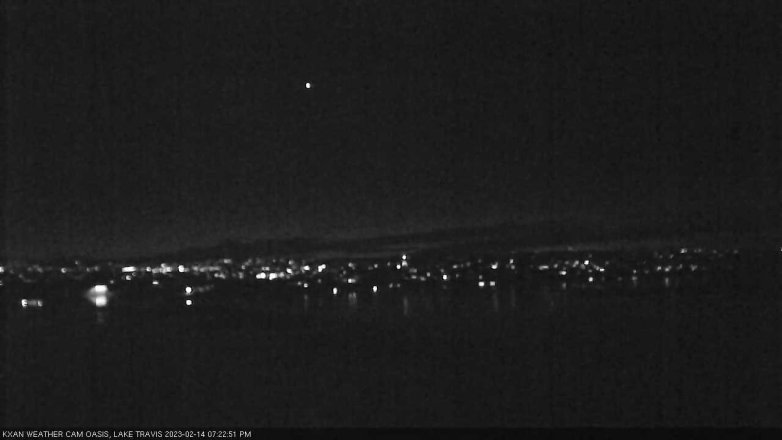 Lake Travis webcam, February 14, 2023 7:25 PM CT