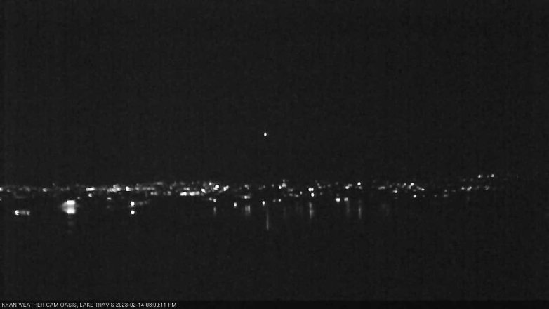 Lake Travis webcam, February 14, 2023 8:00 PM CT