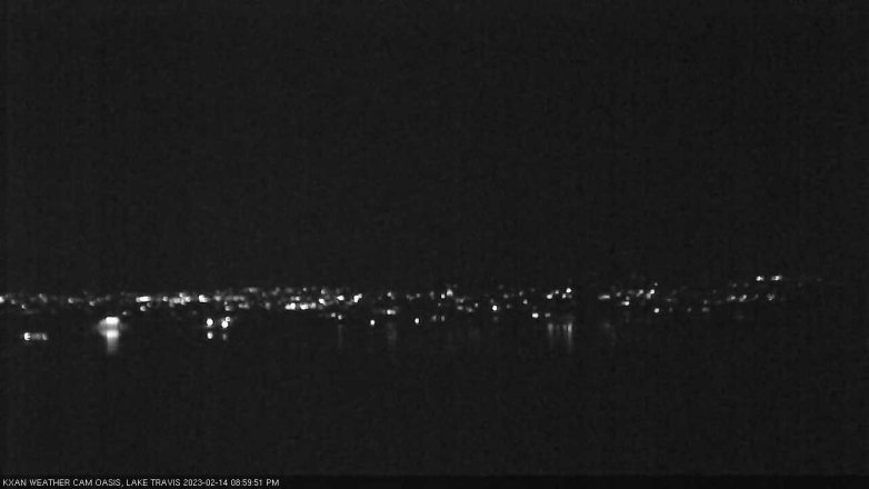 Lake Travis webcam, February 14, 2023 9:00 PM CT