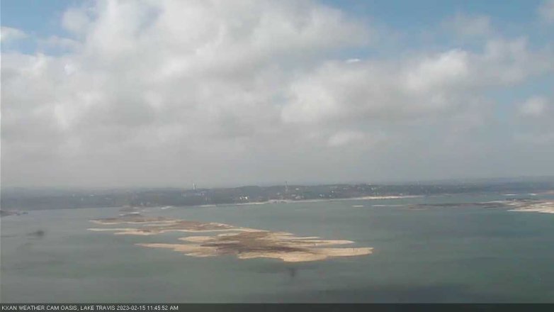 Lake Travis webcam, February 15, 2023 11:45 AM CT