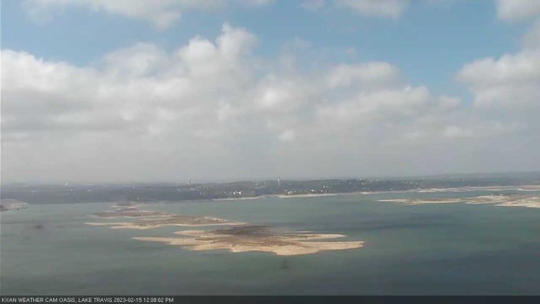 Lake Travis webcam, February 15, 2023 12:00 PM CT