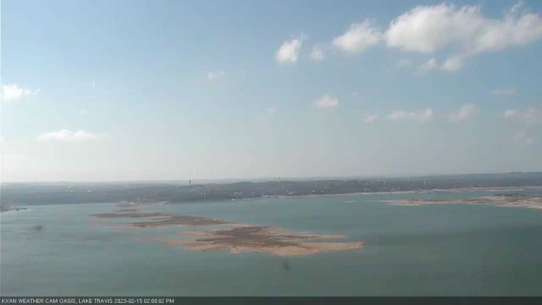 Lake Travis webcam, February 15, 2023 2:00 PM CT